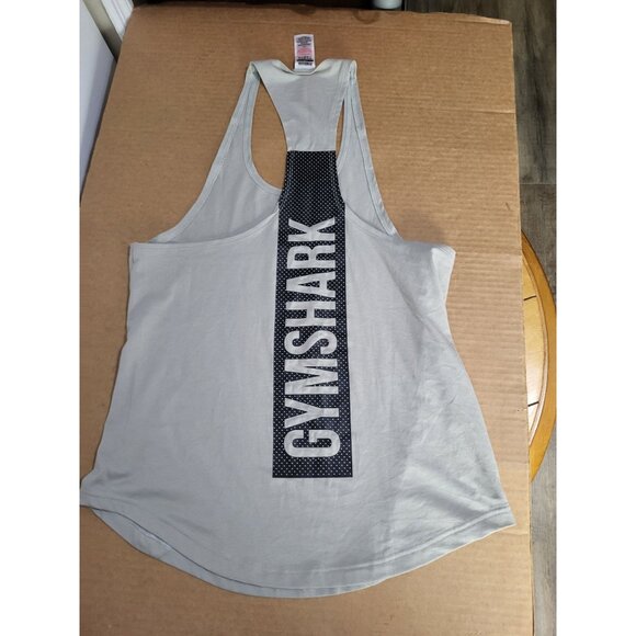 Gymshark Bold Stringer A1A5X-GBDG Lifting Racerback Tank Top - Picture 2 of 8